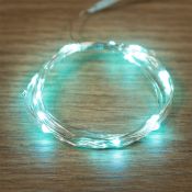 гирлянда НИТЬ на батарейках РОСА Бирюзовый 303-004 (3V, CR2032х2) 2.0м