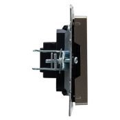 Розетка встраиваемая HDMI IEK BRITE BR-H10-K46 РHDMI-0-БрС сталь
