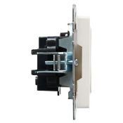 Штепсельная розетка встраиваемая IEK BRITE 10А BR-R13-10-K36 РСш10-2-БрЖ без з/к с з/ш жемчуг