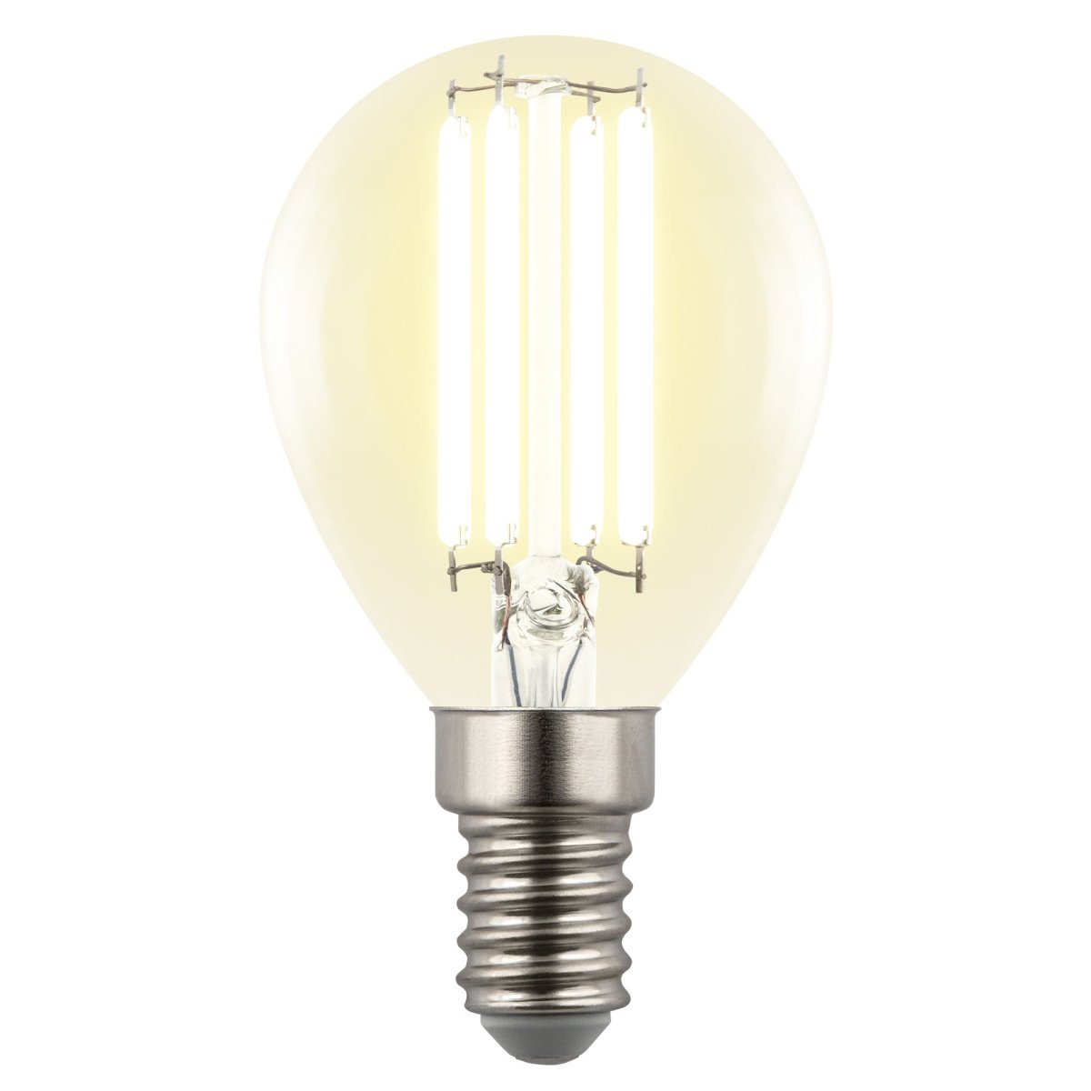 светодиодная лампа шар  G45 Белый теплый  4W UL-00011938 LED-G45-4W-3000K-E14-CL GLY01TR Яркая A++