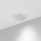Встраиваемый светильник  10W Белый теплый 0830723 DOT (RAL9003/38deg — 3K/10W/CRI90) круглый белый