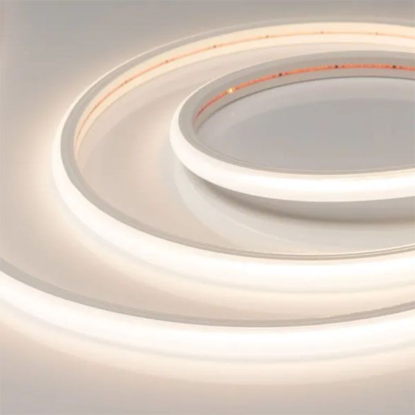 Светодиодная лента Белый теплый CSP 24V 11.5W/m 544Led/метр герм  (трубка) с линзой 031915(2) COB-PL60-X544-12mm 3000K  IP65