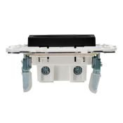 Штепсельная розетка встраиваемая IEK SKANDY 10А SK-R10-10-K02 SK-R02Bl без з/к без шторок черный