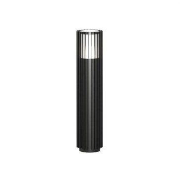 светильник DENKIRS без лампы FARSUN DK9725-BK 1хE27 220V IP65 цилиндр стационарный черный