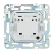Штепсельная розетка встраиваемая IEK SKANDY 10А SK-R10-10-K98 SK-R02Sa без з/к без шторок песочный