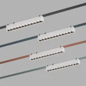 Трековый светильник  12W Белый дневной BELTY GRILL DK5570-WB IP20 на шинопровод белый/черный