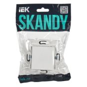 Заглушка c суппортом SK-C01W арктический белый SK-PL10-K01 SKANDY IEK