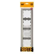 Рамка пластик 4 поста IEK BRITE BR-M42-12-4-K23 РУ-4-Бр хром/никель