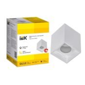 Накладной светильник без лампы IEK LIGHTING 4112 LT-UPB0-4112-GU10-1-K01 GU10 прямоугольный белый