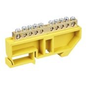 Шина PE &quot;земля&quot; на DIN-изол ШНИ-6х9-10-Д-Ж YNN10-69-10D-K05 IEK