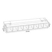 Трековый светильник однофазный 20W Белый дневной ULB-Q283 20W-4000K BLACK  60deg на шинопровод черный UL-00010126 Volpe