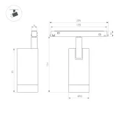 Трековый светильник   6W MIX 041880 MAG-ORIENT-SPOT-R35 Day4000-MIX на магнитный шинопровод черный