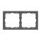 Рамка пластик 2 поста Arlight FRM-NOBE-SFPL-2-GR 054218 серый