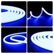 Светодиодная лента Синий 2835 24V 14.4W/m 120Led/метр 00-327 термостойкая IP68 Светодиодная лента Синий 2835 24V 14.4W/m 120Led/метр 00-327 термостойкая IP68