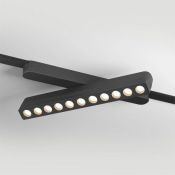 Трековый светильник  12W Белый теплый AIR GRILL DK5308-BK IP20 на магнитный шинопровод черный
