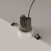 Встраиваемый светильник  10W Белый теплый DL115-10W-3K-W Омут/Dip 50deg 230V круглый белый