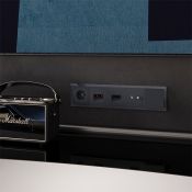 Розетка встраиваемая VOLTUM S70 с заземлением и защитными шторками 16А с USB A+A графит