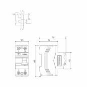 Выключатель дифференциального тока (УЗО) 2п 25A W912P256 C25 30mА 6kА WERKEL