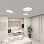 Накладной светильник  36W Белый -MIX DENKIRS THIN DK6522-WH 230V круглый белый