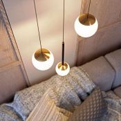 Подвесной светильник   8W Белый дневной 036507 SP-BEADS-HANG-T-R100-8W 230V IP20 шар черный