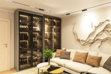 Трековый светильник однофазный   9W Белый-MIX SMART LINEAR DK8003-BK IP20 на шинопровод управляемый черный