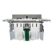 Штепсельная розетка встраиваемая IEK SKANDY 16А SK-R14-16-1-K37 SK-R06Sh с з/к и шторками безвинтовое крепление шампань