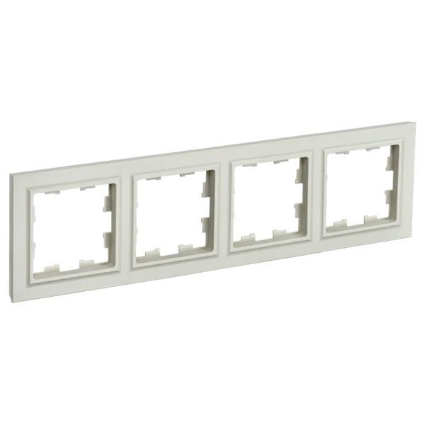 Рамка пластик 4 поста IEK BRITE BR-M42-K10 РУ-4-БрКр бежевый