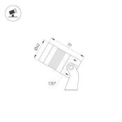 светильник   5W Белый дневной 032652 ALT-RAY-R42-5W Day4000 220V  IP67 темно-серый