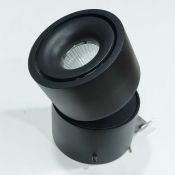 Накладной светильник  10W Белый теплый Luminosity ROTATE 220V дим. откидной поворотный круглый черный Уценка!