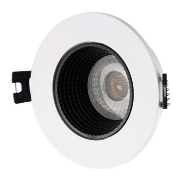 Встраиваемый светильник без лампы DENKIRS RODVIG DK3061-WH+BK GU10/GU5.3 белый/черный круглый