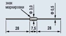 Стабилитрон      5.6V    0.125W 2С156Г