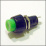 Кнопка M10 OFF-(ON) RWD-205 (DS-450) 2A/250V 2c -чёрно-зелёная квадр.-