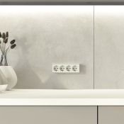 Штепсельная розетка накладная четверная WERKEL GALLANT 16A 250V W5072204  с/з и шторками слоновая кость Штепсельная розетка накладная четверная WERKEL GALLANT 16A 250V W5072204  с/з и шторками слоновая кость