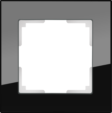Рамка стеклянная 1 пост WERKEL Favorit WL01-Frame-01 / W0011108  черный