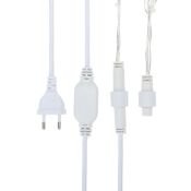 гирлянда БАХРОМА 15W Белый 255-145, прозрачный ПВХ провод 4.8 м, 230V 176Led, IP65, статика