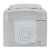 Переключатель проходной Mini OG KR-78-0837 серый IP54 KRANZ