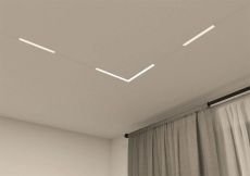 Трековый светильник однофазный  18W Белый-MIX SMART LINEAR DK8014-WH IP20 на шинопровод управляемый угловой белый