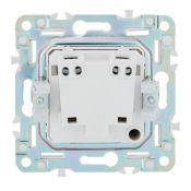 Штепсельная розетка встраиваемая IEK SKANDY 10А SK-R10-10-K10 SK-R02B без з/к без шторок бежевый