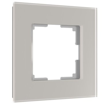 Рамка стеклянная 1 пост WERKEL Senso W0013117 дымчатый
