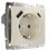 Штепсельная розетка встраиваемая WERKEL 16A 250V W1171703 с/з, шторками и USB тип A+C слоновая кость