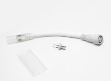 Соединитель для гирлянд ALEDUS DA-2-DL-S-W дюралайт-нить, белый, 2Pin