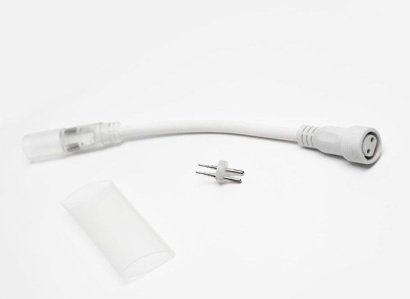Соединитель для гирлянд ALEDUS DA-2-DL-S-W дюралайт-нить, белый, 2Pin