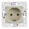 Штепсельная розетка встраиваемая IEK SKANDY 16А SK-R11-16-K10 SK-R05B с з/к без з/ш арктический бежевый