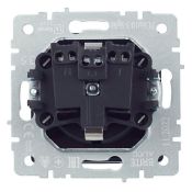 Штепсельная розетка встраиваемая IEK BRITE 16А BR-R16-16-K35 РСбш10-3-БрМ с з/к и шторками с крышкой маренго IP20