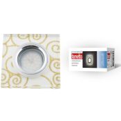 светильник Luciole без лампы UL-00000382 DLS-L207 GU5.3 CHROME/WHITE c LED подсветкой квадратный встраиваемый светильник Luciole без лампы UL-00000382 DLS-L207 GU5.3 CHROME/WHITE c LED подсветкой квадратный встраиваемый
