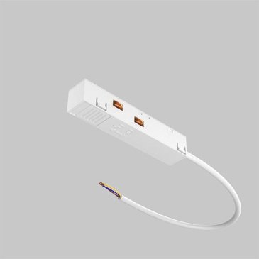 Ввод питания для магнитного шинопровода TRA034B-42W Exility белый