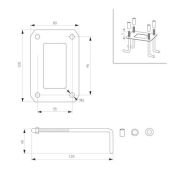 светильник  6W Белый теплый 029982 LGD-EYE-BOLL-H500 220V IP54 фигурный накладной серый