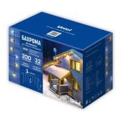 гирлянда БАХРОМА   9W Белый - Белый теплый  UL-00009924 ULD-B3007-200/TBK WARMWHITE-WHITE IP67 3.0м