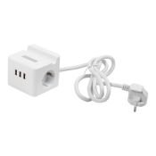 удлинитель с заземлением Uniel UL-00011251 S-GCD2-1.5SBUH WHITE 1,5м Standart