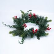 фигурка  светодиодная на батарейках  Белый теплый Венок UL-00011297 ULD-T4040-020-SNA-3AA WARM WHITE IP20 WREATH